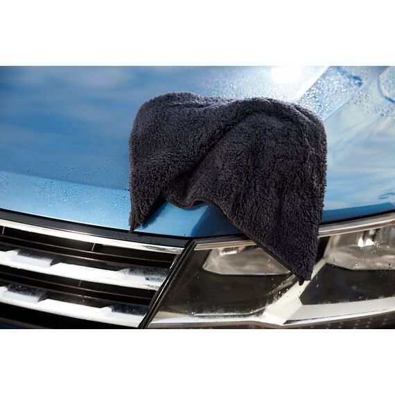 WIPERS Schwarzes MikrofaserTüch черная универсальная салфетка из микрофибры (Германия) 40х40 см 500 gsm , изображение 7