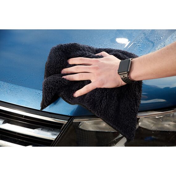 WIPERS Schwarzes MikrofaserTüch черная универсальная салфетка из микрофибры (Германия) 40х40 см 500 gsm , изображение 8