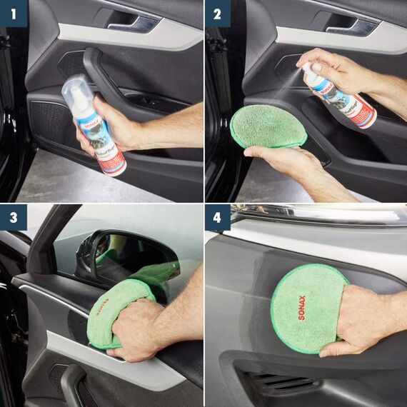 SONAX TiefenPfleger Seidenmatt полироль для пластика и резины с матовым эффектом 300 мл , изображение 4