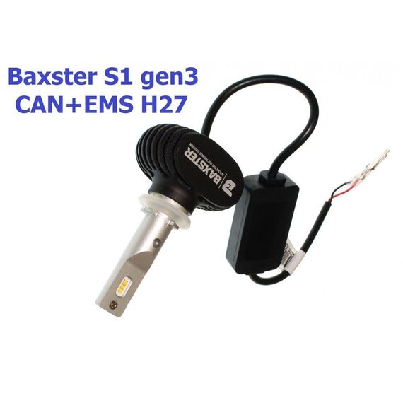 Baxster S1 gen3 H27 CAN+EMS 25W 6000K комплект 2 шт , изображение 3