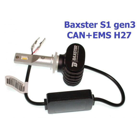 Baxster S1 gen3 H27 CAN+EMS 25W 6000K комплект 2 шт , изображение 5