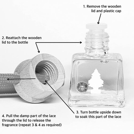 Little Trees Bottle Apple Air Freshener подвесной ароматизатор в бутылке с запахом яблока , изображение 6