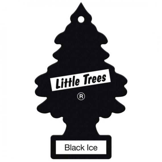 Little Trees Black Ice Air Freshener ароматизатор ёлочка с запахом черный лед , изображение 2