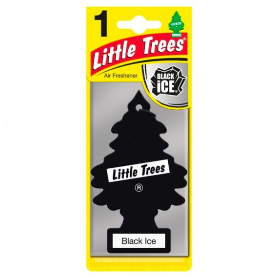 Little Trees Black Ice Air Freshener ароматизатор ёлочка с запахом черный лед 