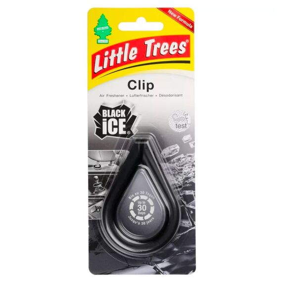 Little Trees Clip Black Ice Air Freshener подвесной ароматизатор клипса с запахом черный лед 