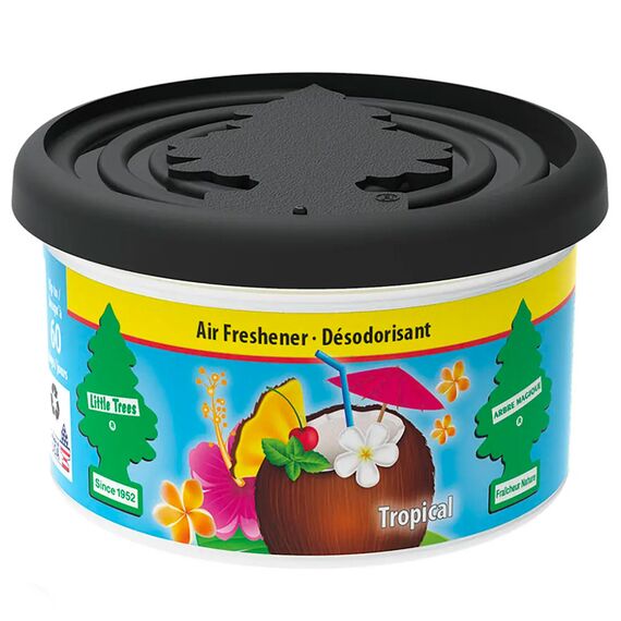 Little Trees Fiber Can Tropical Air Freshener ароматизатор консерва в подстаканник (под сиденье) с запахом тропики 