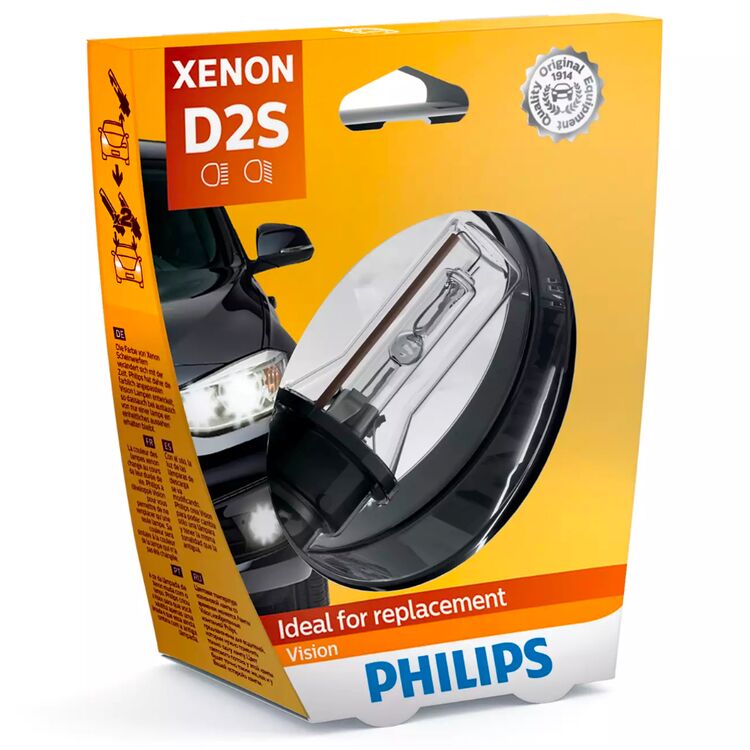 PHILIPS Xenon Vision D2S 35W 4300K 1 шт, Колірна температура: 4300, Тип лампи: D2S