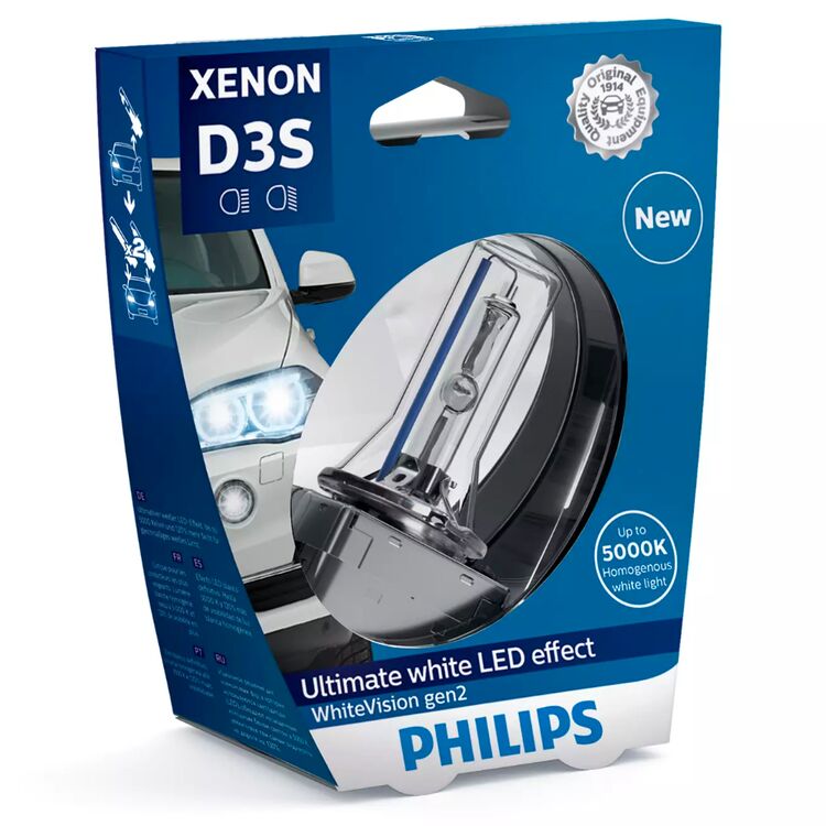 PHILIPS WhiteVision gen2 D3S 35W 5000K 1 шт, Колірна температура: 5000, Тип лампи: D3S
