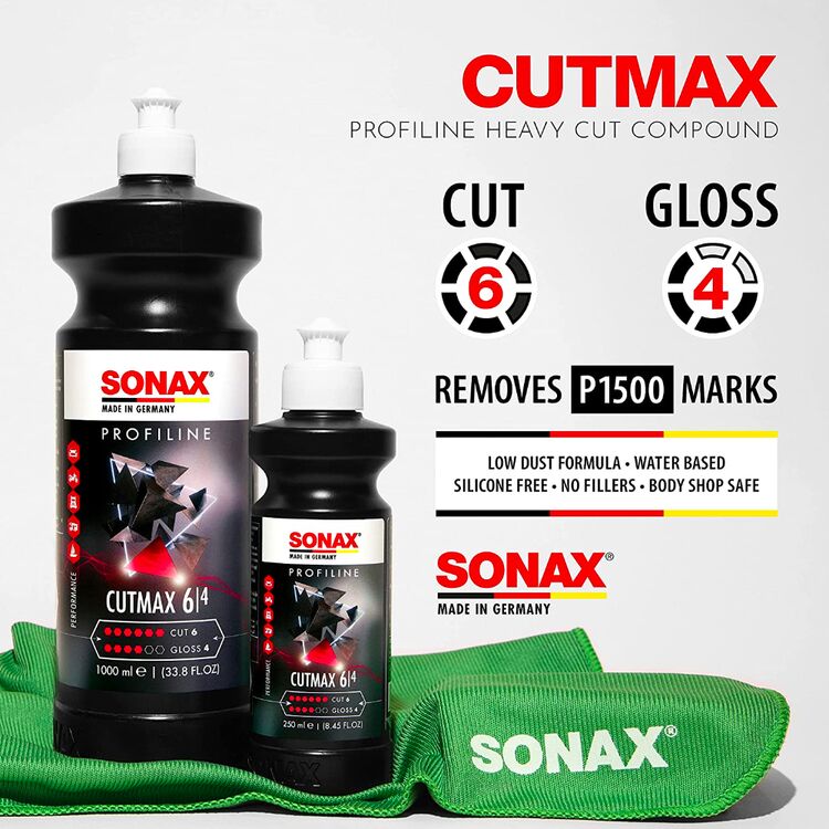 SONAX PROFILINE CutMax 06-04 абразивная паста для полировки кузова 250 мл , изображение 10