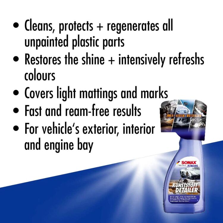 SONAX XTREME Kunststoff Detailer детейлер для полировки и защиты наружного и внутреннего пластика 500 мл , изображение 7