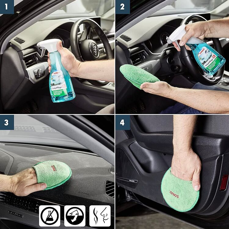 SONAX Cockpitpfleger Ocean-Fresh матовый полироль для пластика (океанская свежесть) 500 мл , изображение 4