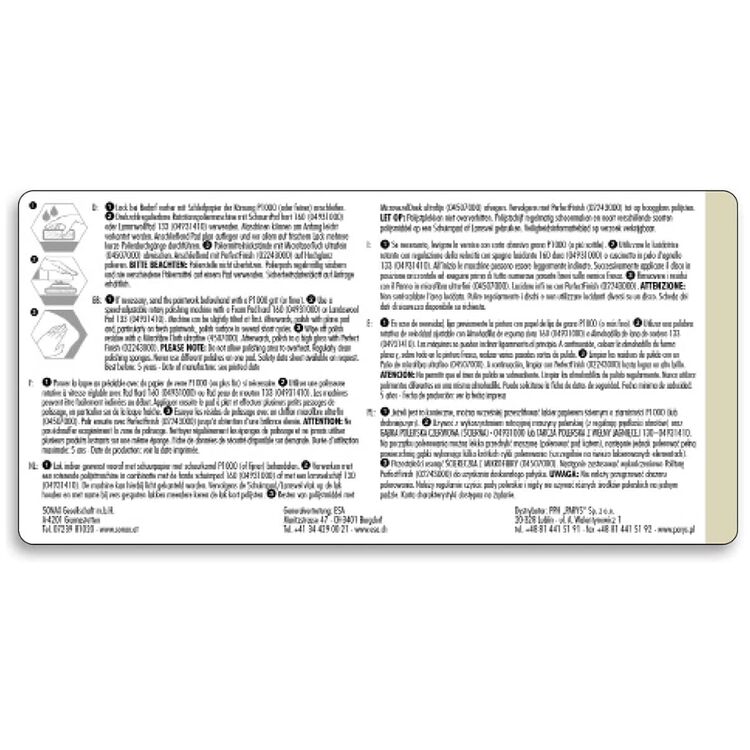 SONAX PROFILINE CutMax 06-04 абразивная паста для полировки кузова 1 л , изображение 11