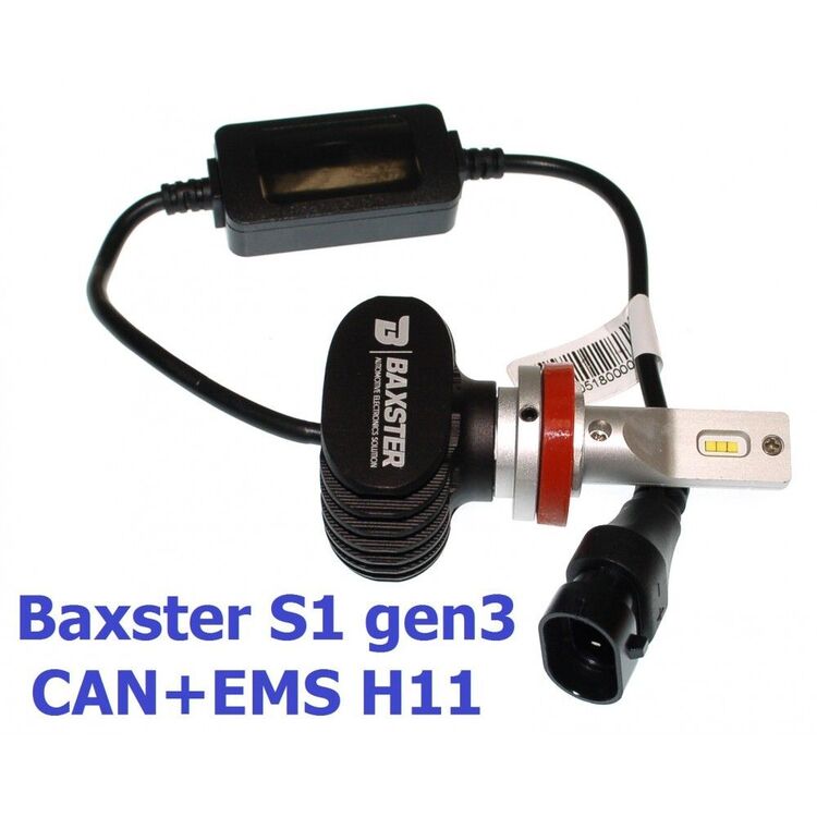 Baxster S1 gen3 H11 CAN+EMS 25W 6000K комплект 2 шт , изображение 4