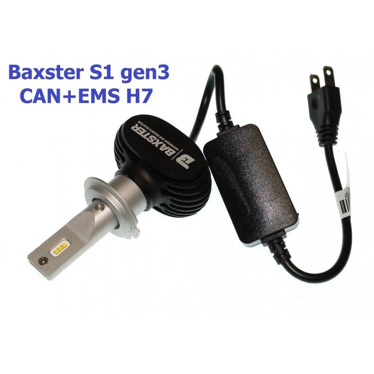 Baxster S1 gen3 H7 CAN+EMS 25W 5000K комплект 2 шт , изображение 3