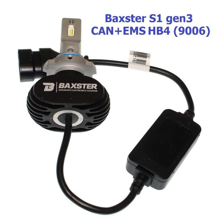 Baxster S1 gen3 HB4 (9006) CAN+EMS 25W 6000K комплект 2 шт , изображение 5