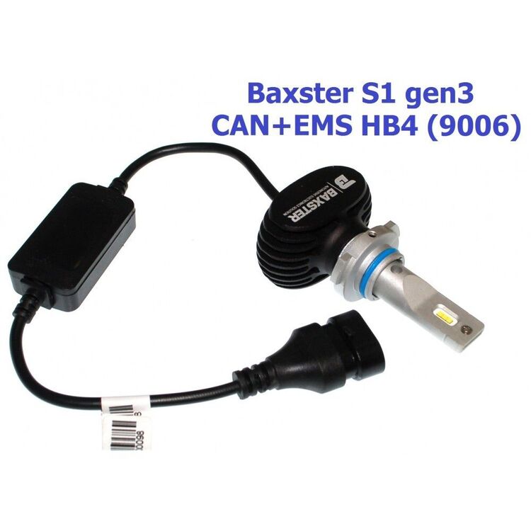 Baxster S1 gen3 HB4 (9006) CAN+EMS 25W 6000K комплект 2 шт , изображение 6