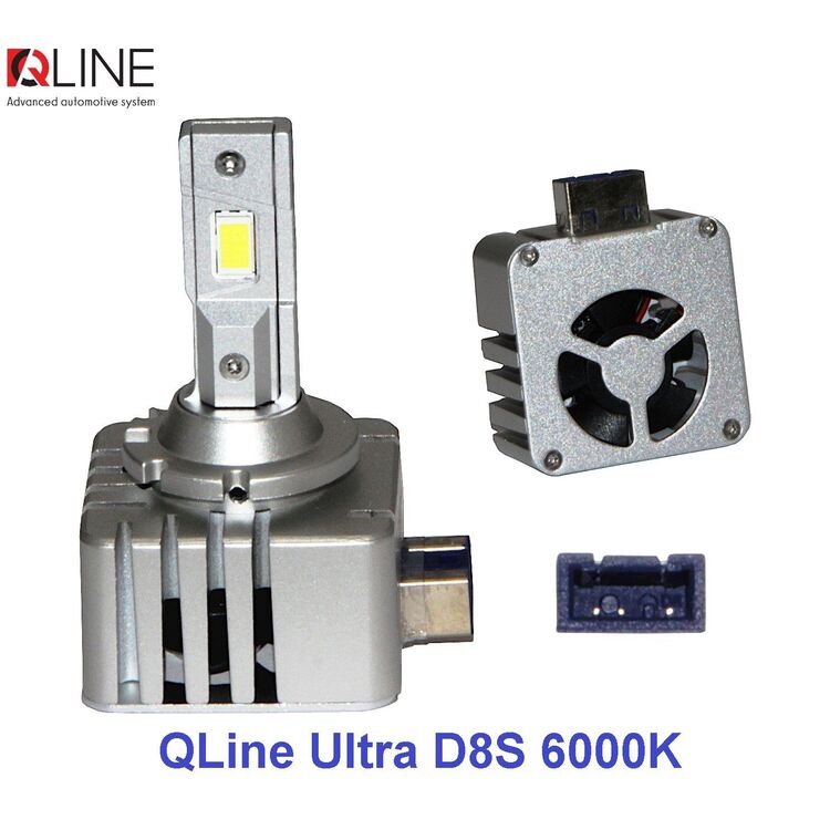 Qline Ultra D8S 65W 6000K комплект 2 шт, зображення 3