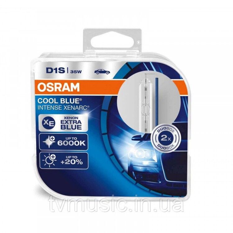 Лампа ксеноновая Osram D1S 66140CBI-HCB-DUO Cool Blue Intense +20 2 шт , изображение 4