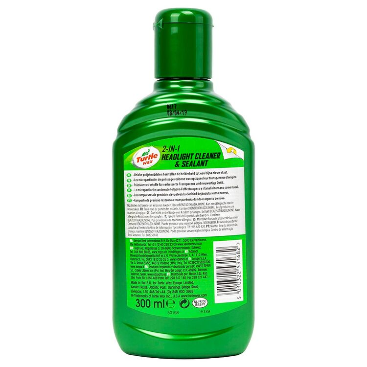 Turtle Wax Headlight Cleaner and Sealant полироль для фар с защитным силантом 300 мл , изображение 4