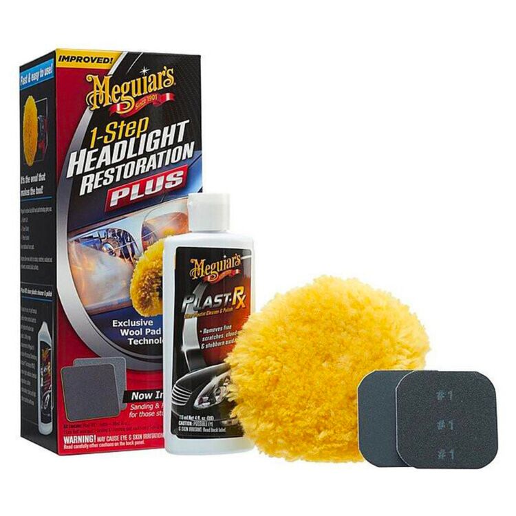 Meguiars One Step Headlight Restoration Plus Kit набор для восстановления фар 