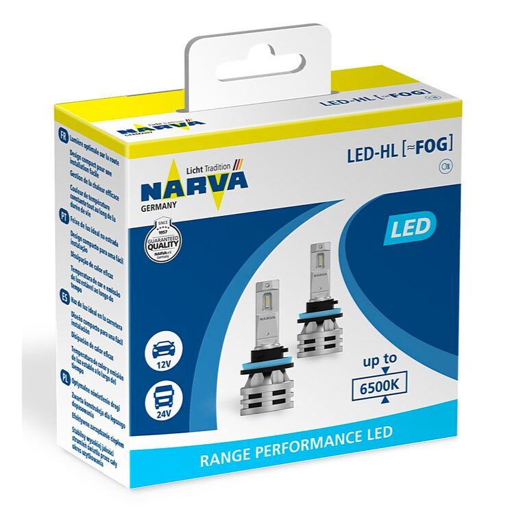 NARVA Range Performance LED H11 24W 6500K комплект 2 шт, зображення 2