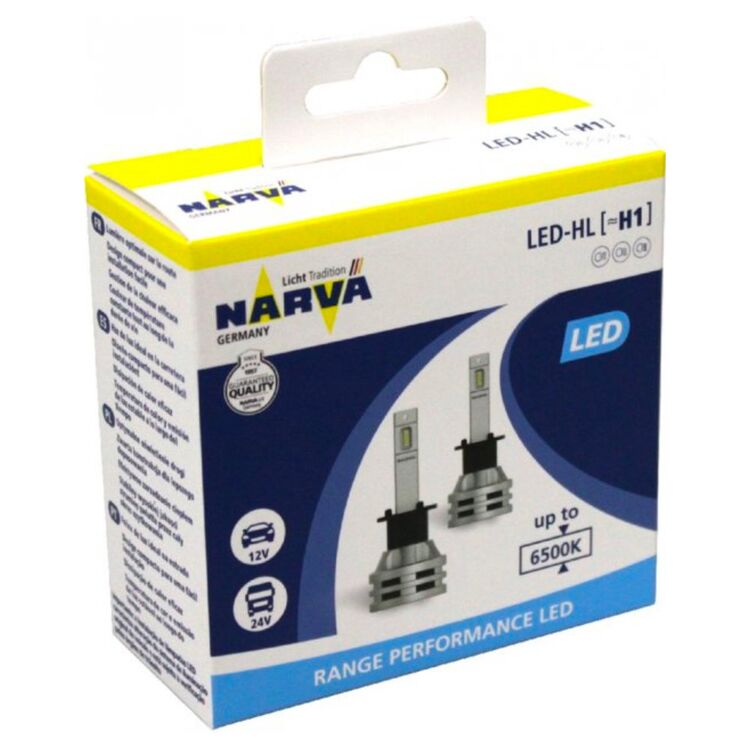 NARVA Range Performance LED H1 19W 6500K комплект 2 шт, зображення 3