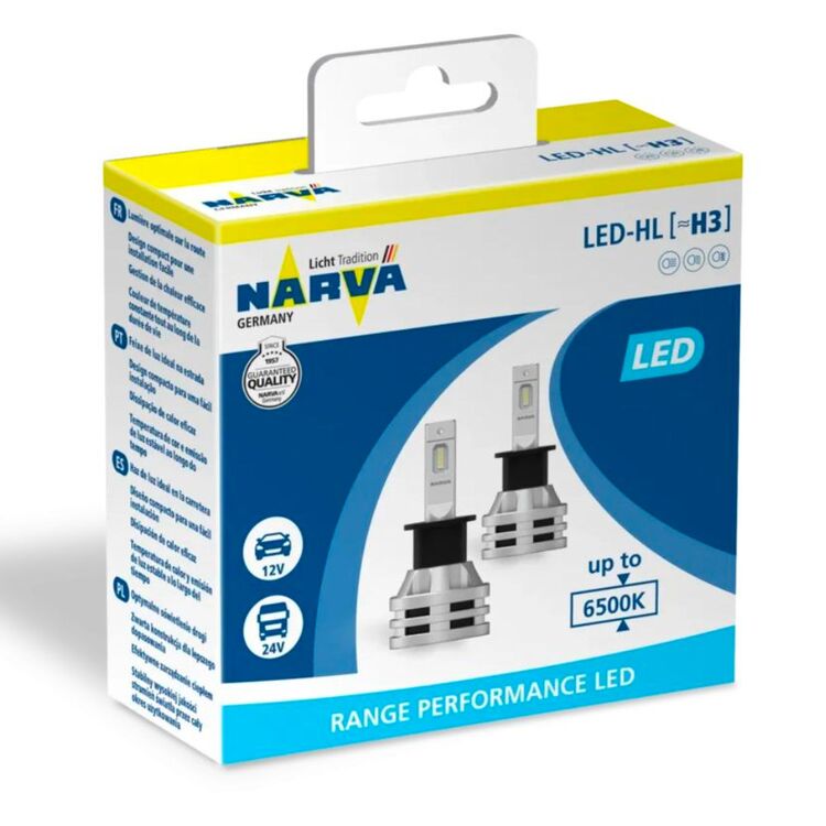 NARVA Range Performance LED H3 19W 6500K комплект 2 шт, зображення 3