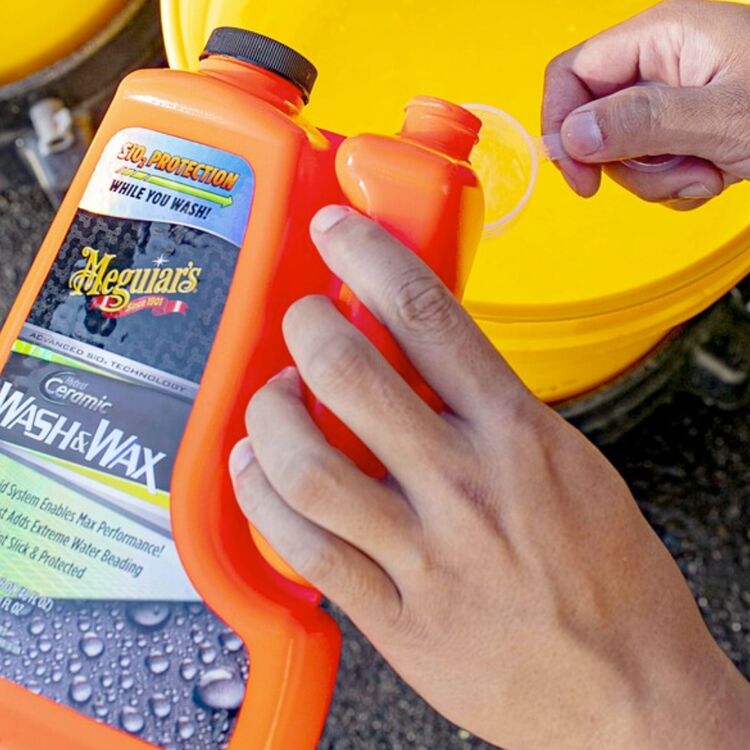 Meguiars Hybrid Ceramic Wash and Wax автомобильный гибридно керамический шампунь 1.4 л , изображение 3
