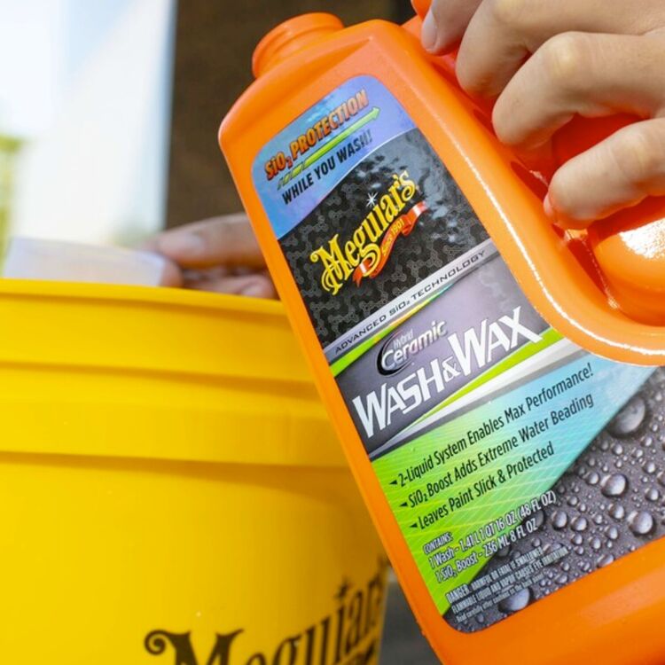 Meguiars Hybrid Ceramic Wash and Wax автомобильный гибридно керамический шампунь 1.4 л , изображение 4
