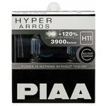 PIAA Hyper Arros H11 +120% 55W 3900K комплект 2 шт 