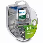 PHILIPS LongLife EcoVision 4x H1 55W 3100K комплект 2 шт 