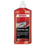 SONAX Polish +Wax Color красный полироль тефлон с воском 250 мл 