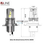 Qline SA Small Active H4 H/L 26W 6000K комплект 2 шт 