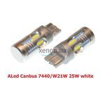 ALed Canbus 7440 W21W white 25W лампа заднего хода комплект 2шт 