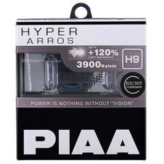 PIAA Hyper Arros H9 +120% 65W 3900K комплект 2 шт, Тип лампы: H9, Цветовая температура: 3900 