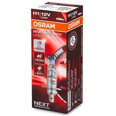 OSRAM Night Breaker Laser H1 55W 3900K (картон) 1 шт, Тип лампы: H1, Цветовая температура: 3900 