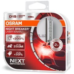 OSRAM Xenarc Night Breaker Laser D1S 35W 4500K комплект 2 шт, Тип лампы: D1S, Цветовая температура: 4500 