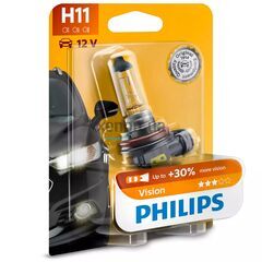 PHILIPS Vision +30% H11 55W 3200K (блистер) 1 шт