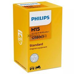 PHILIPS Vision +30% H15 55/15W 3200K (картон) 1 шт 