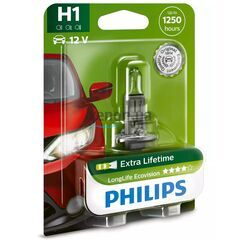 PHILIPS LongLife EcoVision 4x H1 55W 3100K (блистер) 1 шт 