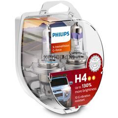 PHILIPS X-tremeVision G-force +130% H4 60/55W 3500K комплект 2 шт