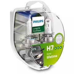 PHILIPS LongLife EcoVision 4x H7 55W 3100K комплект 2 шт 