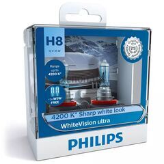PHILIPS WhiteVision ultra +60% H8 35W 3800K комплект 2 шт 