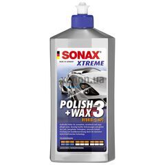 SONAX XTREME Polish + Wax 3 Hybrid NPT очищающий полироль с воском 500 мл, Объем: 500 мл 