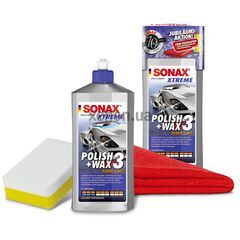 SONAX XTREME Polish + Wax 3 Hybrid NPT очищаючий поліроль з воском 500 мл у наборі