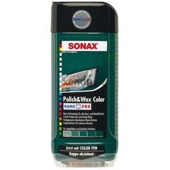SONAX Polish +Wax Color зелений поліроль тефлон з воском 500 мл, Колір: Зелений, Обʼєм: 500 мл