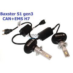 Baxster S1 gen3 H7 CAN+EMS 25W 6000K комплект 2 шт 