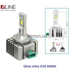 Qline Ultra D3S 65W 6000K комплект 2 шт 