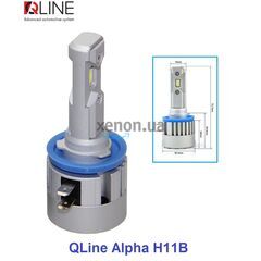 Qline Alpha H11B 20W 6000K комплект 2 шт 