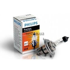 Лампа галогенная Philips H4 Premium 60/55W P43t 12342PRC1 